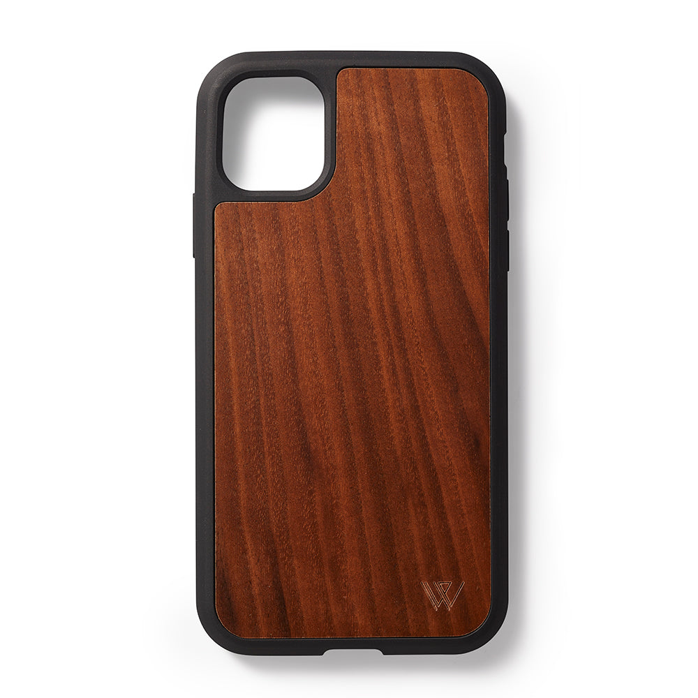Back case iPhone 11 Walnoten - Woodstylz