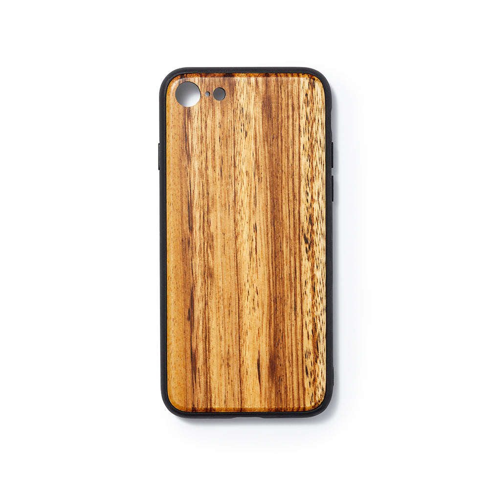Wooden Iphone 7 and 8 back case zebrano slimfit - Woodstylz