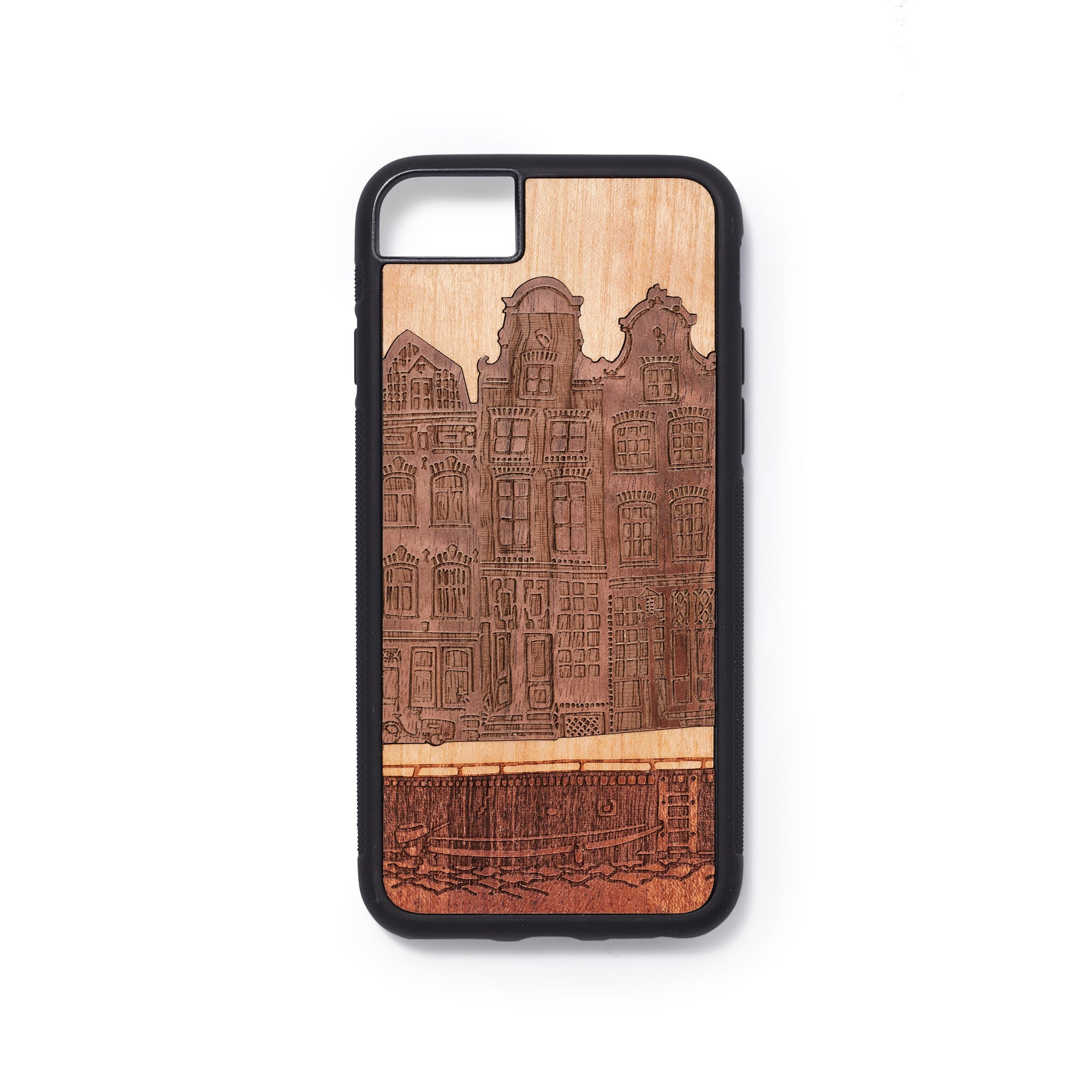 Wooden Iphone 6,7 and 8 back case house design - Woodstylz