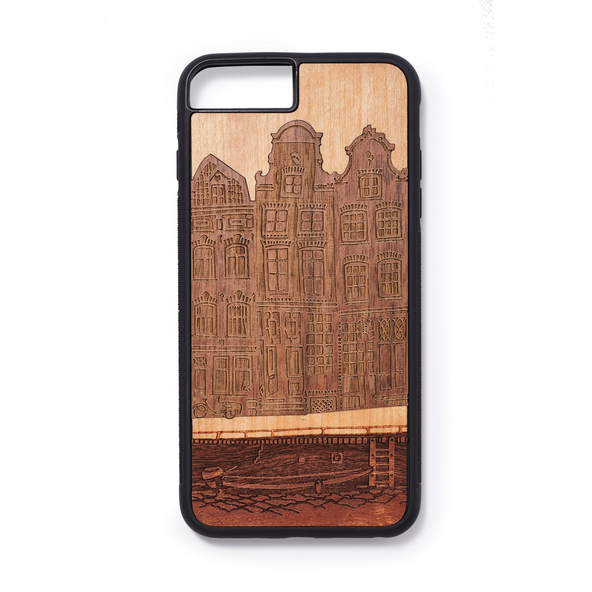 Wooden Iphone 6,7 and 8 plus back case house design - Woodstylz