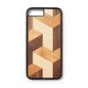 Wooden Iphone 6,7 and 8  plus back case block design - Woodstylz