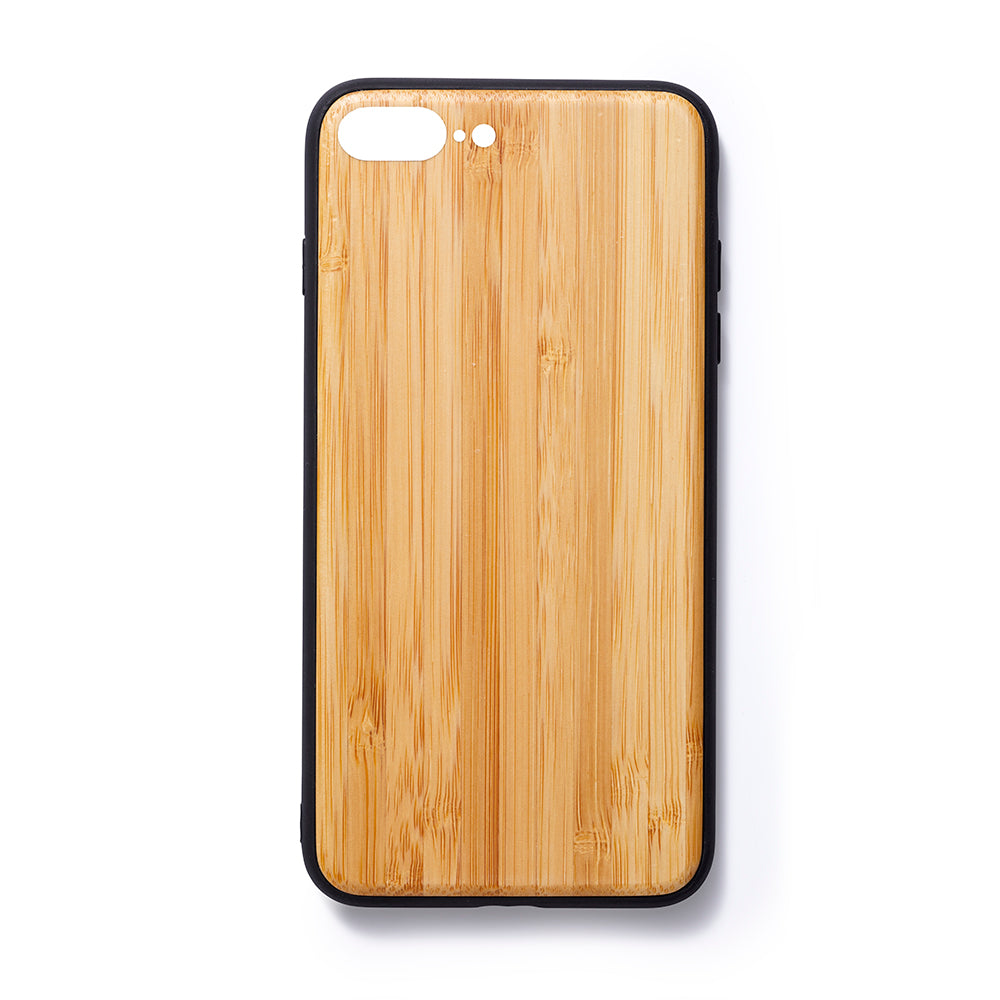 Wooden Iphone 6,7 and 8 plus back case bamboe slim fit - Woodstylz