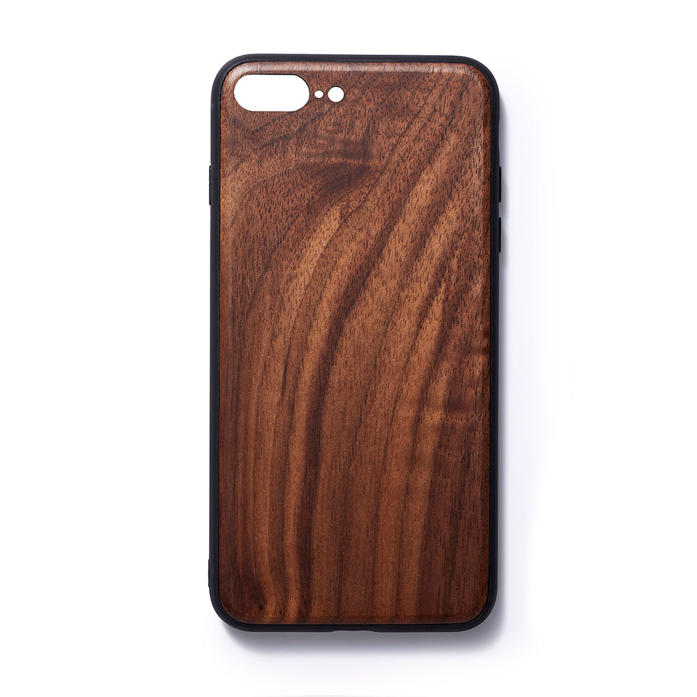 Wooden Iphone 6,7 and 8 plus back case walnut slim fit - Woodstylz
